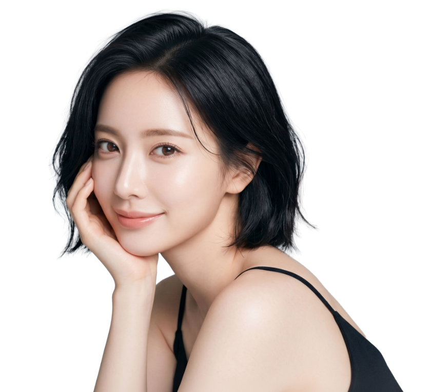 美肌の女性