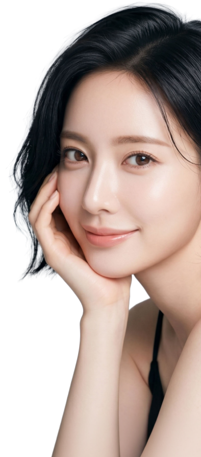 美肌の女性